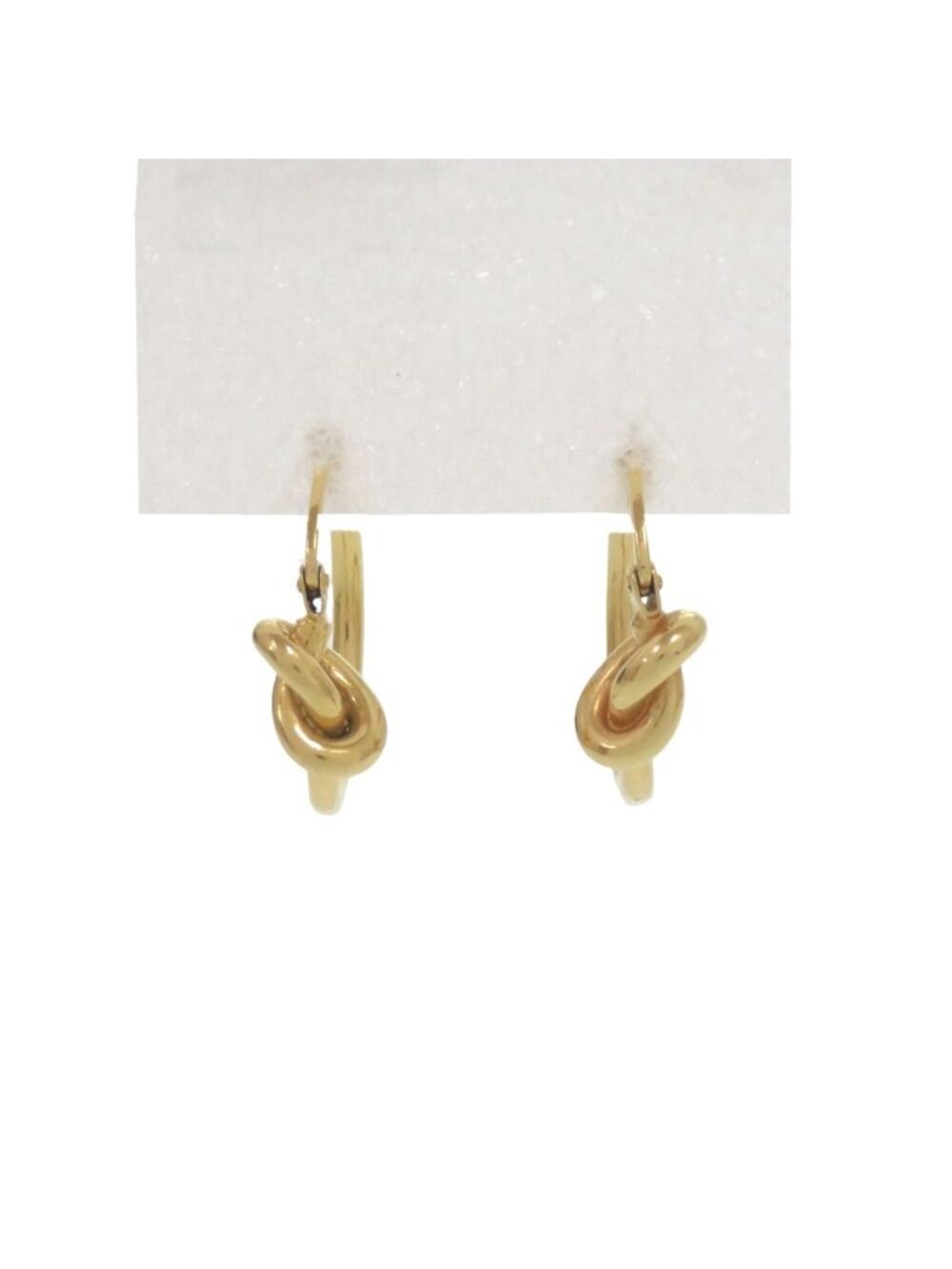 Celine Knot Hoop Earrings Gold